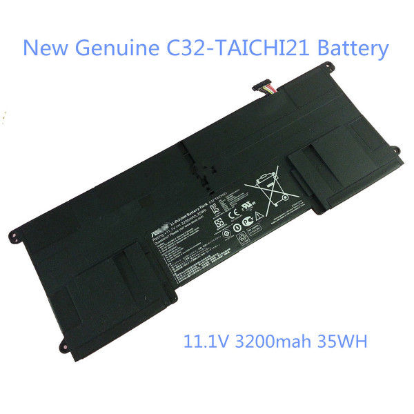 C32-TAICHI21 3200mAh 35Wh Genuine Battery For ASUS TAICHI 21 11.6" Laptop