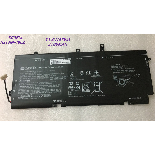 Hp 11.4V 45Wh EliteBook 1040 G3(P4P90PT) Battery 