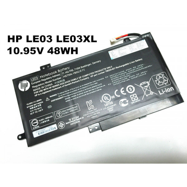 Hp 10.95V 48Wh 796356-005 Battery 