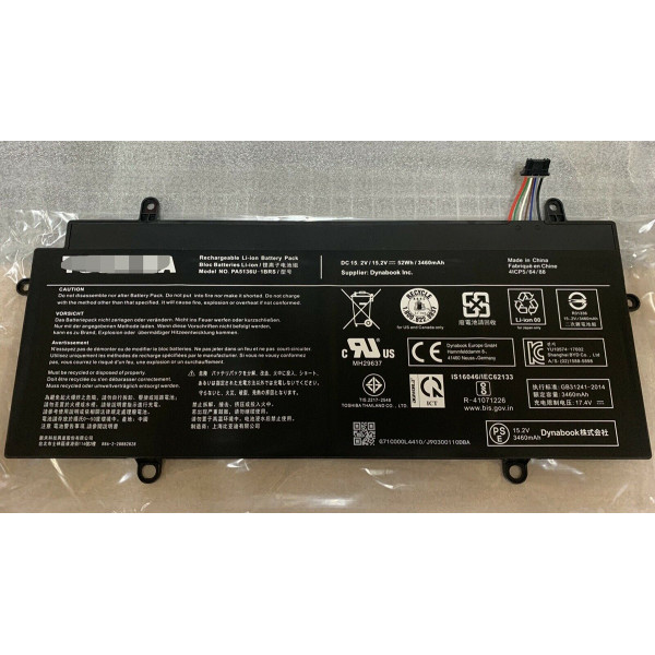 Replacement Toshiba PA5136U-1BRS Portege Z30 Z30-A 52Wh 3460mAh Battery